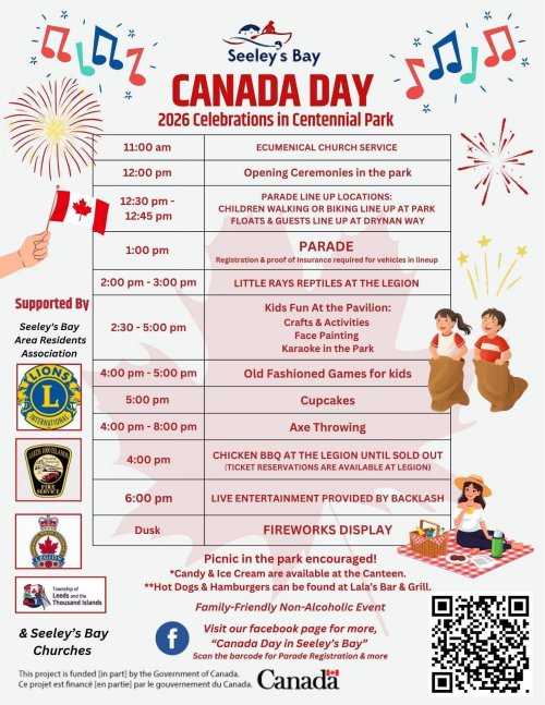 Canada Day Schedule